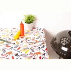 Design Imports Bbq Fun Print Outdoor Tablecloth With Zipper 60X84 -Design Imports GUEST b7d00b34 29ad 4e7d 9f58 cc222f9647a7 1