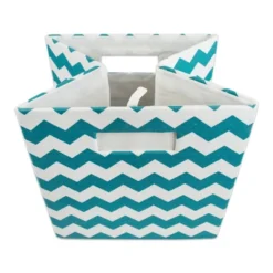 Polyester Cube Chevron Teal Square 13x13x13 -Design Imports GUEST b921030d f555 4342 a395 993bfef5acd1