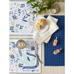 HANUKKAH DOVE PRINTED PLACEMAT SET/4 -Design Imports GUEST babef8b7 81c4 4fcb abbb 195d63ce63c9