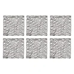 Design Imports Black Woven Paper Square Placemat Set/6 -Design Imports GUEST bb6b2cec e0c8 4d35 93d1 1c6b4af28a58