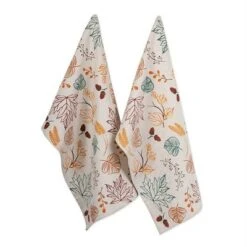 Design Imports Autumn Leaves Printed Dishtowel(Set Of 2) -Design Imports GUEST bbe7a3b5 abb0 4449 a19b d85e78a066e7