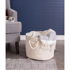 Design Imports Polyester Bin Variegated Cream Rectangle Medium 16X10X12 12 Design Imports Polyester Bin Variegated Cream Rectangle Medium 16X10X12 -Design Imports GUEST bc2dcd92 7231 4778 986a ad8d54d55da0