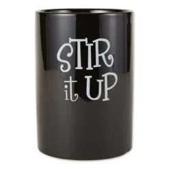 Design Imports Black Stir It Up Ceramic Utensil Holder -Design Imports GUEST bcf28792 181b 44db bae2 c40fd02b35cf