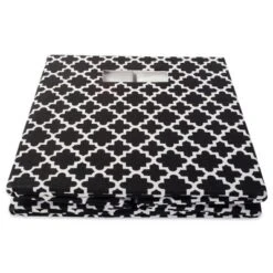 Polyester Cube Lattice Black Square 13x13x13 -Design Imports GUEST bcfbe6d2 e3fb 493f bed0 f64d898a560a