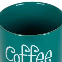 Design Imports Teal Coffee/Sugar/Tea Ceramic Canister Set/3 -Design Imports GUEST bd4356cf d276 4272 ac02 0248819603c1
