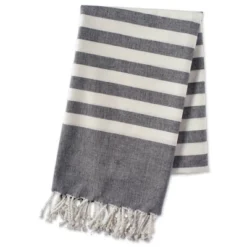28"x59" Fouta Striped Throw Blanket - Design Imports -Design Imports GUEST bd7654db 8abd 47ac b2a9 41cc8831af95