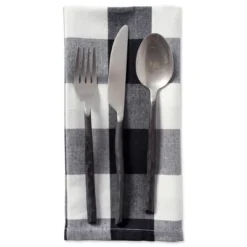 Design Imports Black Buffalo Check Napkin Set/6 -Design Imports GUEST bda922fd 4541 4e31 8ce1 06e84908c696
