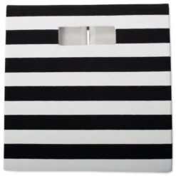 Polyester Cube Stripe Black Square 13x13x13 12 Polyester Cube Stripe Black Square 13x13x13 -Design Imports GUEST bdd84960 d2e5 4bd5 a5be 4c87fb3600ef