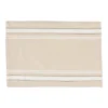 WHITE FRENCH STRIPE PLACEMAT SET/6