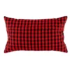 4pk 12"x20" Assorted Throw Pillow Covers Red/Black - Design Imports