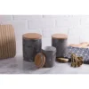 Design Imports Black Marble Ceramic Canister Set/3