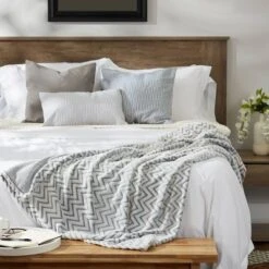 50"x60" Chevron Plush Throw Blanket - Design Imports -Design Imports GUEST bf749a2b ee8b 43af ab3b 3ada059ce9ab