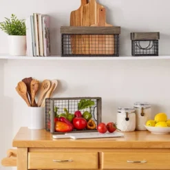 Design Imports Set Of 6 Antique Silver Finish Farm House Baskets 13 Design Imports Set Of 6 Antique Silver Finish Farm House Baskets -Design Imports GUEST bff86dd0 e92d 4064 b3c8 abd76c6843e3