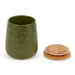 Design Imports Sage Matte Dimple Texture Ceramic Canister Set/2