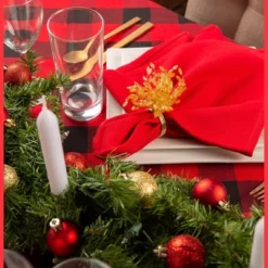 Design Imports Tango Red/Black Buffalo Check Tablecloth 60X104 11 Design Imports Tango Red/Black Buffalo Check Tablecloth 60X104 -Design Imports GUEST c0461245 42e7 4d7f 9424 316ab13c6b87