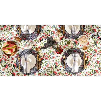 Design Imports Garden Floral Print Outdoor Tablecloth 60X120 8 Design Imports Garden Floral Print Outdoor Tablecloth 60X120 - Image 8