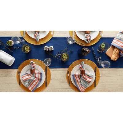 DII Round Floral Placemat Set 6 Piece, Honey Gold, 15" Dia 7 DII Round Floral Placemat Set 6 Piece, Honey Gold, 15" Dia - Image 7