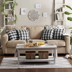 4pk 18"x18" Square Throw Pillow Covers Gray - Design Imports -Design Imports GUEST c255f497 6265 4840 9526 c8ba0017c42f