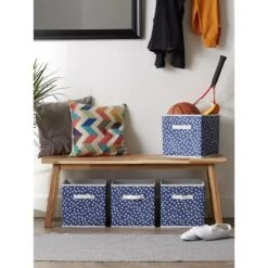 Design Imports Nonwoven Polyester Cube Small Dots French Blue/White Square 11X11X11 Set/4 17 Design Imports Nonwoven Polyester Cube Small Dots French Blue/White Square 11X11X11 Set/4 -Design Imports GUEST c288645d 5b21 4494 8f2c f1da8d09b6a1