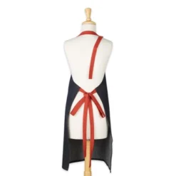 Design Imports Bon Appetit Denim Embroidered Apron