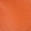 DII Solid Woven Placemat Set 6 Piece, Orange, 15" Dia