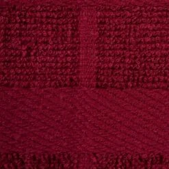 Design Imports Solid Wine Windowpane Terry Dishcloth (Set Of 6)