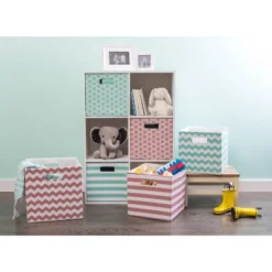 Polyester Cube Chevron Rose Square 13x13x13 20 Polyester Cube Chevron Rose Square 13x13x13 -Design Imports GUEST c4a5a86f d9b5 447d 837a 1605c66da3b9