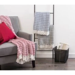 50"x60" Herringbone Chevron Throw Blanket - Design Imports -Design Imports GUEST c5182d45 a477 4d69 8700 e40bea992f5c