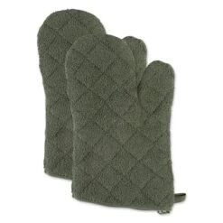 Design Imports Artichoke Terry Oven Mitt Set/2 -Design Imports GUEST c5459ce3 8b95 4b4d ae36 7efba9757ddd