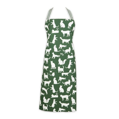 Design Imports Hunter Green Cat Print Chef Apron 10 Design Imports Hunter Green Cat Print Chef Apron - Image 10
