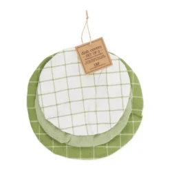 Design Imports Reusable Cotton Dish Covers Set/3, Clover -Design Imports GUEST c6c3daae bb3d 4756 89fa 02fcd4e607f5