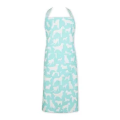 Design Imports Aqua Dog Print Chef Apron -Design Imports GUEST c78ada35 7604 47fa a31d 78ced346b45e