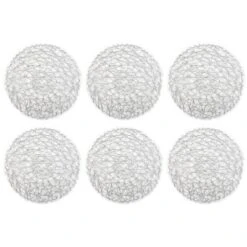 Design Imports Silver Woven Paper Round Placemat Set/6 -Design Imports GUEST c7b268da e4d9 4361 9502 93bde63c675a
