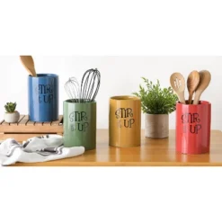 Design Imports Honey Gold Stir It Up Ceramic Utensil Holder -Design Imports GUEST c966a298 04db 4026 9ae8 94d2bc37dadd 1