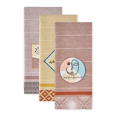 Design Imports Bungalow Embellished Dishtowel Set/3 2 Design Imports Bungalow Embellished Dishtowel Set/3 - Image 2