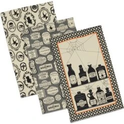 Design Imports Assorted Hocus Pocus Printed Dishtowel (Set Of 3) -Design Imports GUEST ca7f3676 9e2e 4ea4 9261 cf17ca92dbf9