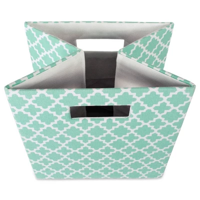 Polyester Cube Lattice Aqua Square 13x13x13 4 Polyester Cube Lattice Aqua Square 13x13x13 - Image 4
