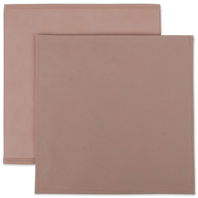 Design Imports Nonwoven Pp Cube Solid Millennial Pink Square 11X11X11 Set/2 4 Design Imports Nonwoven Pp Cube Solid Millennial Pink Square 11X11X11 Set/2 - Image 4