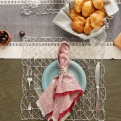 DII Woven Paper Placemat Set 6 Piece, Silver, 16x16" 8 DII Woven Paper Placemat Set 6 Piece, Silver, 16x16" -Design Imports GUEST cbf3a731 03a6 4902 9486 9e7f8d1a6841