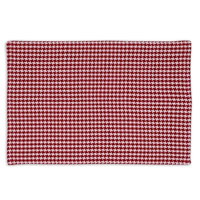 Design Imports Tango Red Houndstooth Placemat Set/6 3 Design Imports Tango Red Houndstooth Placemat Set/6 - Image 3
