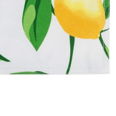 Design Imports Lemon Bliss Print Outdoor Placemat Set/6 2 Design Imports Lemon Bliss Print Outdoor Placemat Set/6 - Image 2