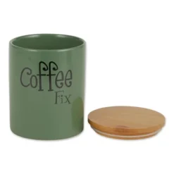 Design Imports 27 Design Imports Artichoke Green Coffee/Sugar/Tea Ceramic Canister Set/3