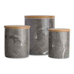 Design Imports Black Marble Ceramic Canister Set/3 15 Design Imports Black Marble Ceramic Canister Set/3 -Design Imports GUEST ccba15ba 4dd1 418d b886 12ef65cbc44f