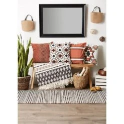 4pk 18"x18" Aztec Printed Square Throw Pillow Covers Clay - Design Imports 21 4pk 18"x18" Aztec Printed Square Throw Pillow Covers Clay - Design Imports -Design Imports GUEST cdac5af4 e68a 45c5 87cc 6eb8d85b1074