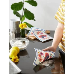 Design Imports Swedish Dishcloth Set/3, Reusable & Absorbent, Butterfly Folk 12 Design Imports Swedish Dishcloth Set/3, Reusable & Absorbent, Butterfly Folk -Design Imports GUEST cf0c7edf f46c 4e06 8adf 76bb0e8897fc