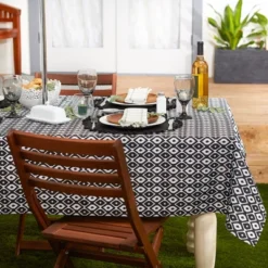 Design Imports Black Ikat Outdoor Tablecloth With Zipper 60X120 13 Design Imports Black Ikat Outdoor Tablecloth With Zipper 60X120 -Design Imports GUEST cf842054 9f4d 4dd4 a990 a3088f35da78