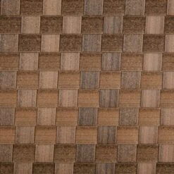 Design Imports Leather Brown Basketweave Round Woven Placemat Set/4 -Design Imports GUEST cfb109de 94b9 4f91 9311 0598c2d8f662