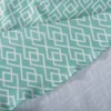 Design Imports Aqua Diamond Outdoor Tablecloth 60 Round
