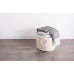 Design Imports Polyester Bin Variegated Cream Rectangle Medium 16X10X12 9 Design Imports Polyester Bin Variegated Cream Rectangle Medium 16X10X12 -Design Imports GUEST cfef4e15 66c2 46ff af95 00a15e231936