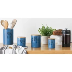 Design Imports Blue Stir It Up Ceramic Utensil Holder -Design Imports GUEST cff71dae 6e71 45a3 a255 6a7f2319749d 1